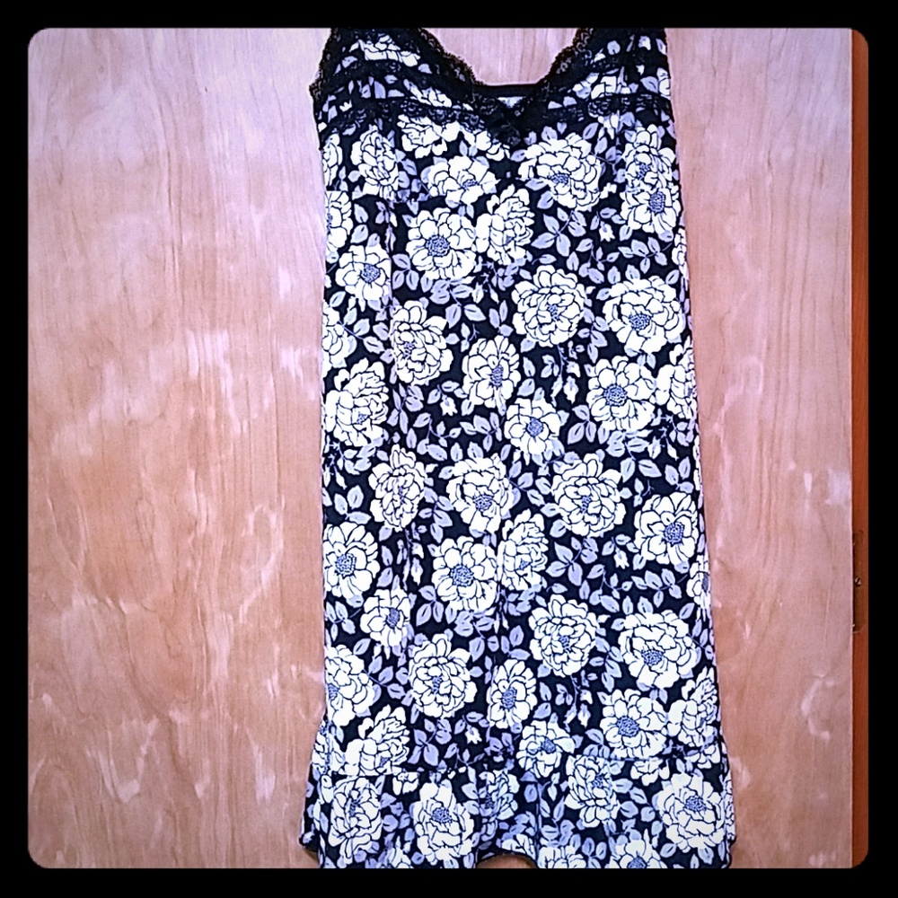 Floral print chemise